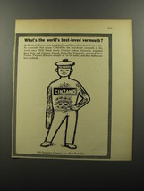 1956 Cinzano Vermouth Ad - What&#39;s the world&#39;s best-loved vermouth? - £14.78 GBP