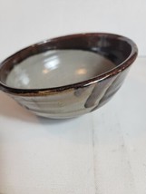 Vintage Ceramic Mixing Bowl Clay Multi Color Earth Tone  - $37.24