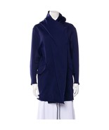 Carbon38 Anorak Performance Knit Jacket Asymmetrical Zip Navy Blue Sz S - $252.09