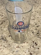 Chicago Cubs 2016 National League Champions Beer Glass 16z Good Condition - £7.81 GBP