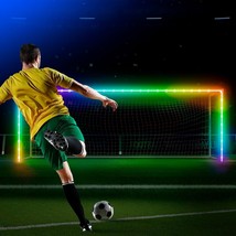 LED Soccer Goal Lights 24X8FT – Ultra Bright LED with Remote, 16 Stunnin... - $408.46 MXN