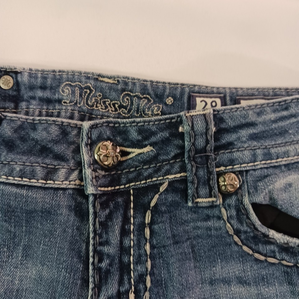 Miss Me JE5159EP Easy Capri Women's Blue Cotton Blend Jeans Size 28 (30×26) Item image 5