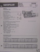 1989 Caterpillar 3508 Marine Generator Brochure 400-560 kW - $10.00