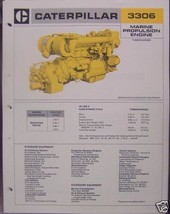 1977 Caterpillar 3306 Marine Propulsion Engine Brochure - $10.00
