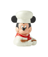 Disney Mickey Mouse Cookie Jar 11&quot; High White Chef Design Ceramic Licensed  - £78.88 GBP