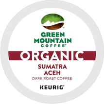 96/PACK - Green Mountain Organic Sumatra Aceh Coffee K-Cup Pods BULK PAC... - $525.40 MXN