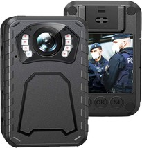 New HD Body Camera 128GB Wearable Police Cam Night Vision Bodycam Security 1296P - £41.60 GBP