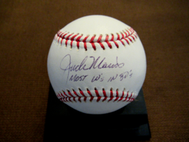 Jack Morris &quot;Most W&#39;s In 80&#39;S&quot; Tiger Twins Bluejay Hof Signed Auto Baseball Jsa - £116.65 GBP