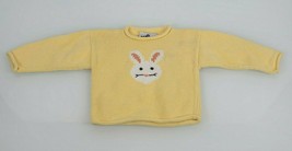The Company Store Yellow Unisex Easter Bunny Rabbit Hand Knit in Peru Sw... - £23.21 GBP
