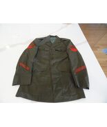 USMC MARINE CORPS ALPHA COAT SERVICE DRESS GREEN JACKET UNIFORM 36R 36 R... - €46,57 EUR