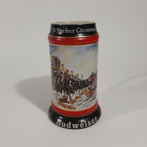 1992 A Perfect Christmas Budweiser Beer Stein Clydesdales Made in Brazil - £10.68 GBP