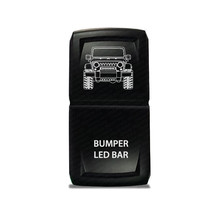 CH4x4 Rocker Switch V2  Bumper Led Bar Symbol - Vertical - Green LED - £13.23 GBP