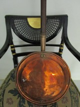 ANTIQUE COPPER COAL BED WARMER 45&quot; fireplace accessories  - $445.50