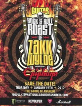 Epiphone &amp; Guitar World Rock &amp; Roll Roast of Zakk Wylde 2012 advertisement print - £3.36 GBP