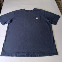 Carhartt K87-NVY Men's Tall Short Sleeve Pocket Workwear Blue Cotton T-Shirt 2XL image 10