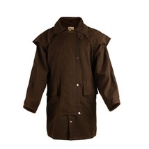 Mens Oilskin Western Australian Waterproof Duster 3/4 Length Coat 23102BZ - $1,914.45 MXN