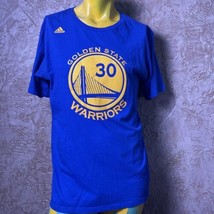 Adidas Steph Curry Golden State Warriors Small T-Shirt Go-To Tee Shirt Blue SZ L - £10.29 GBP