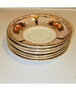 Vintage 6 Fenton England 5 ¹/⁴ Inch Saucer Plates &quot;Mocha 3326&quot; - $98.09 CAD