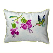 Betsy Drake Purple Hummingbird Extra Large 20 X 24 Indoor Outdoor Pillow - £54.11 GBP