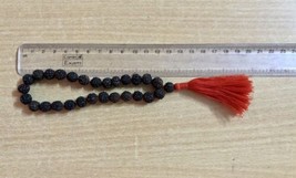 Natural Original 5 Mukhi RUDRAKSHA Black Rudraksh Mala ROSARY 27+1 Praye... - £11.70 GBP