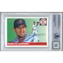 Nomar Garciaparra 2004 Topps Heritage Boston Red Sox Autographed BGS BAS Auto 10 - £118.02 GBP