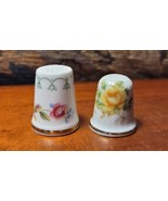 Vintage Gilded Floral Royal Doulton + Unknown English Bone China Sewing ... - $186.88 MXN
