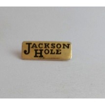 Vintage Jackson Hole Gold Tone Lapel Hat Pin - $8.25