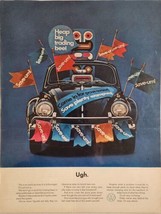1964 Print Ad VW Volkswagen Beetle Way Ahead of the Times - £16.80 GBP