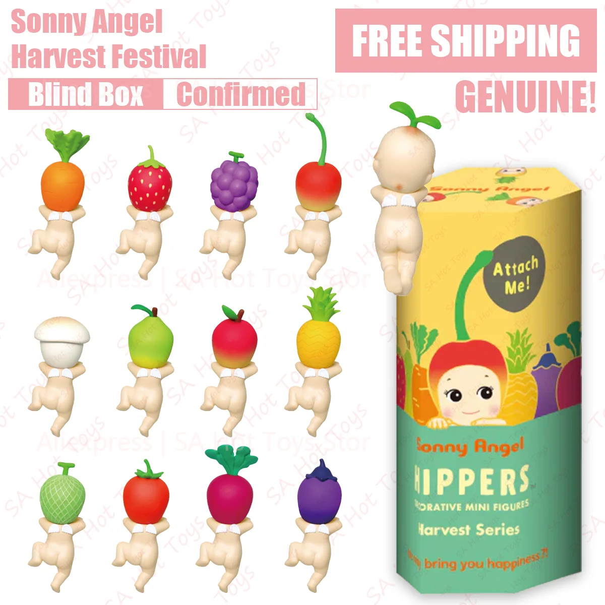 Sonny Angel Harvest Hippers Blind Box Confirmed style Genuine Cartoon Doll - $34.30+
