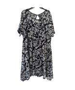 NWT Black Maxi Dress 3X Dark Romantic Feminine Bohemian Whimsigoth Fairy... - $29.02