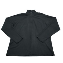 George Jacket Womens XL Black Full Zip Mock Neck Casual Track Jacket - £22.47 GBP