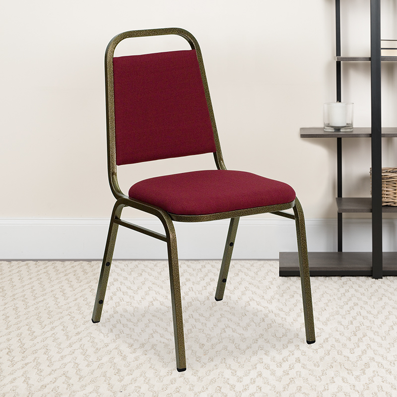 Burgundy Fabric Banquet Chair FD-BHF-2-BY-GG