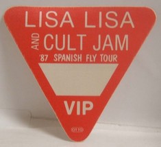 LISA LISA AND CULT JAM - ORIGINAL CONCERT TOUR CLOTH BACKSTAGE PASS **LA... - $10.00