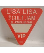LISA LISA AND CULT JAM - ORIGINAL CONCERT TOUR CLOTH BACKSTAGE PASS **LA... - $13.62 CAD