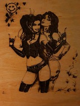 Poison Ivy and Harley Quinn wall decor  - $30.00
