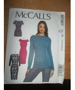 MCCALLS 7467 TOP DRESS PATTERN 14-22 - $7.00