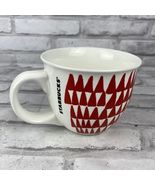 Starbucks 2016 White With Red Triangles 14 oz Coffee Mug - $15.74