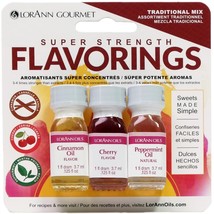 Lorann Candy And Baking Flavoring .125oz 3/Pkg - Traditional - £12.67 GBP