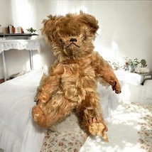 Antique Vintage Ca. 1930s Teddy Bear Blonde Mohair Articulated 14&quot; Bald ... - $50.00