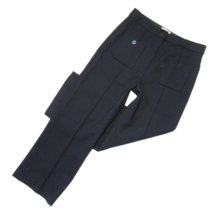 NWT Sezane Emilio Trouser in Marine Navy High Rise Wool Blend Ankle Pants 40 / 8 - $148.50