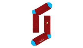 Happy Socks Rouge Alien Unisex Premium Cotton Socks 1 Pair Size 7-11 - $15.14