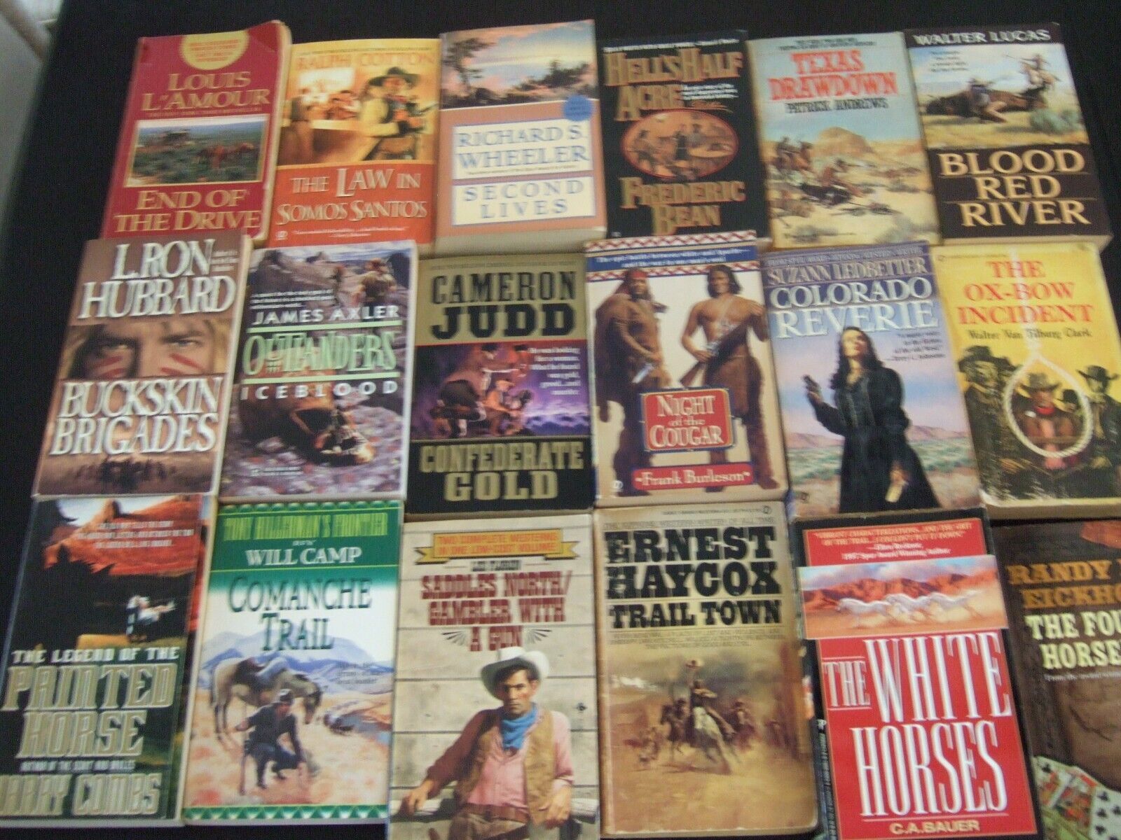 Primary image for Lot of 15 WESTERN COWBOY VINTAGE PAPERBACKS See photos for authors series titles