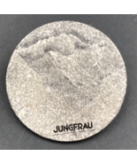 Vintage Jungfrau Summit in Switzerland Round Silver Tone Pin 1.25&quot; Dia L... - $13.99