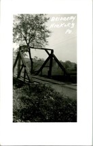 Vtg RPPC 1940s Wood Bridge #4 Hickory Pennsylvania PA - UNP - £14.75 GBP