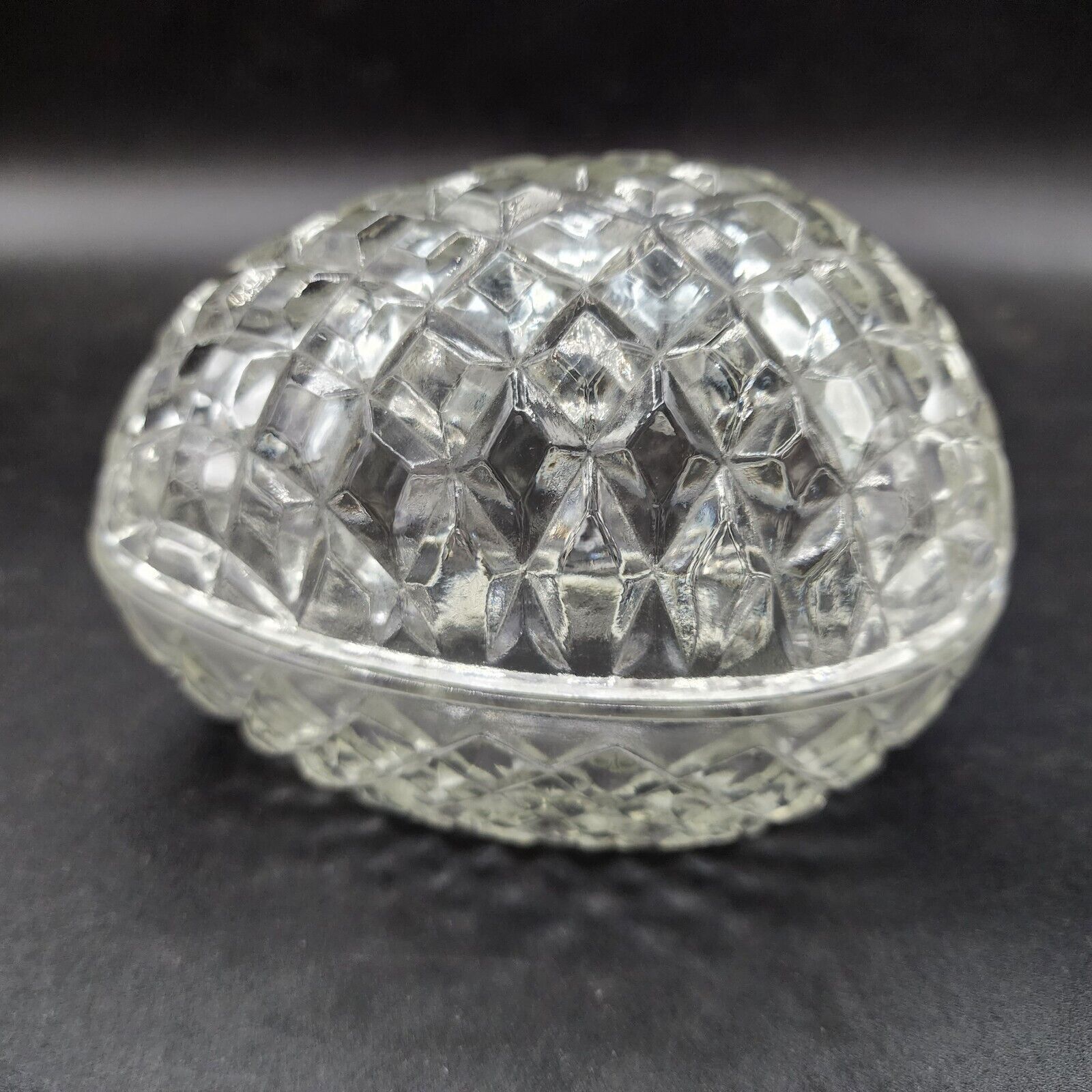 Primary image for Fostoria Lead Crystal Egg Mothers Day Easter Soapdish Jewelry Trinket