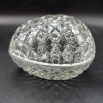 Fostoria Lead Crystal Egg Mothers Day Easter Soapdish Jewelry Trinket - £15.71 GBP
