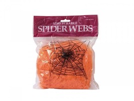 Europalms Halloween Spider Web Orange 1.8oz - £2.86 GBP