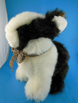 Easter Bunny Rabbit Black White & Brown 10" x 8" Fine Toy - $11.87