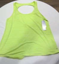NWT Ideology Women&#39;s Sizzling Lime Burnout Essential Semi fitted Tank XL - £23.19 GBP