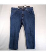 Ridgecut Straight Fit Mid-Rise Denim Flex Work Jeans Men&#39;s 46x30 Mare Wash - $20.00